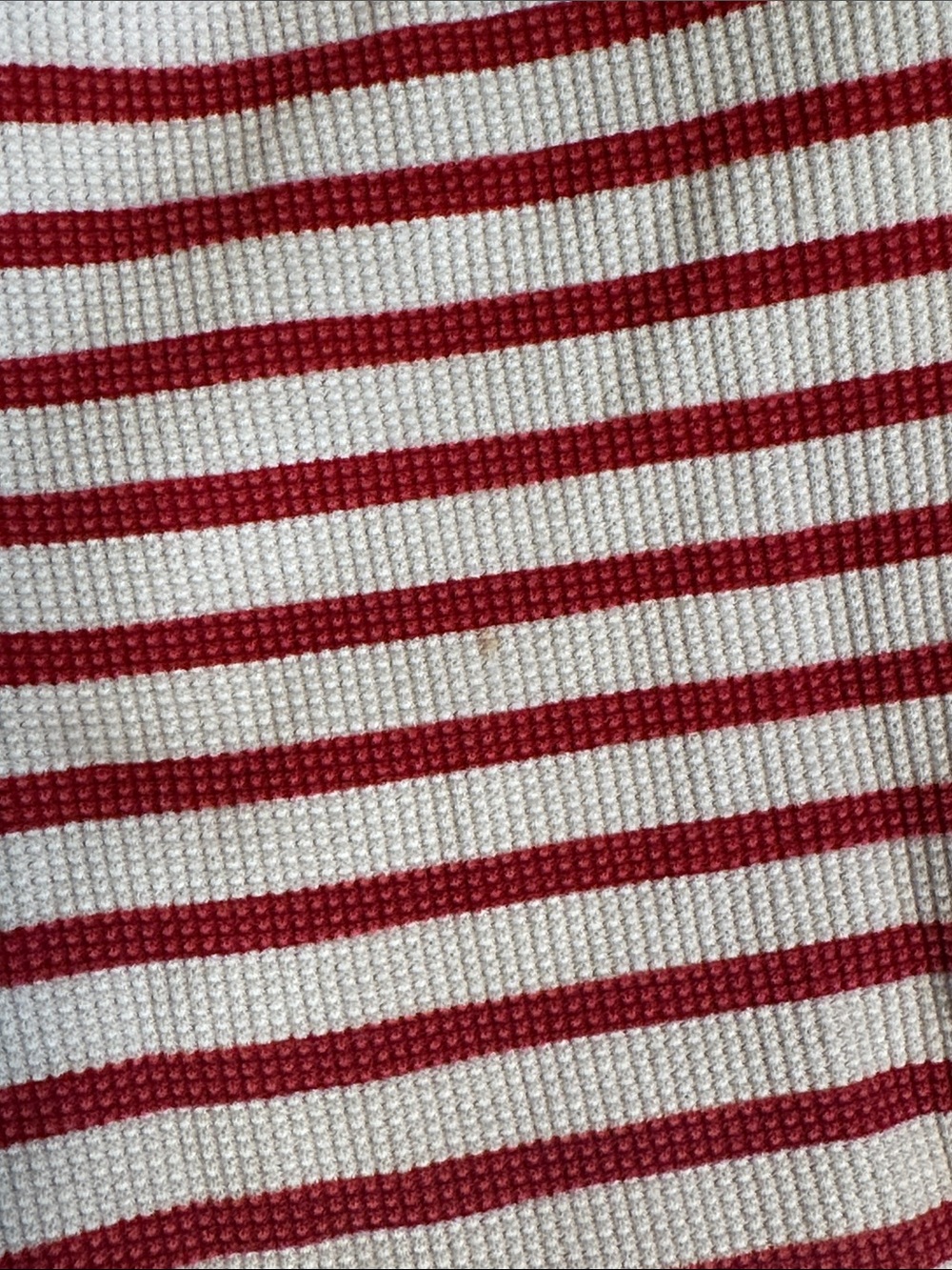 Beach Riot Striped Wide-Leg Lounge Pants - Red and White - Picture 4 of 5